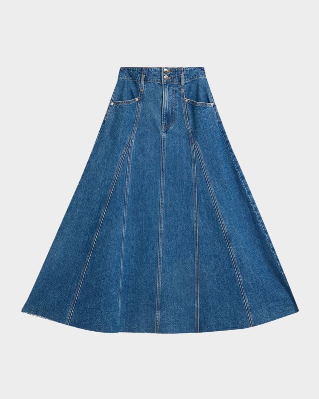 Alix Denim Circle Skirt
